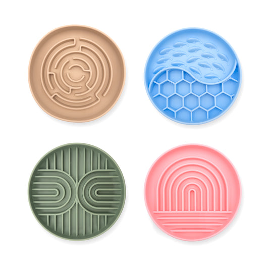 Slow Feeder Dog Bowl with Suction Base