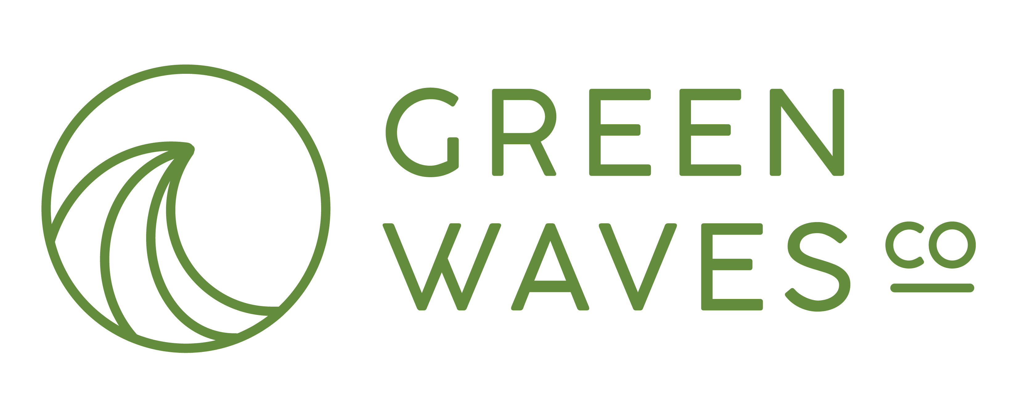 Green Waves Co. Logo