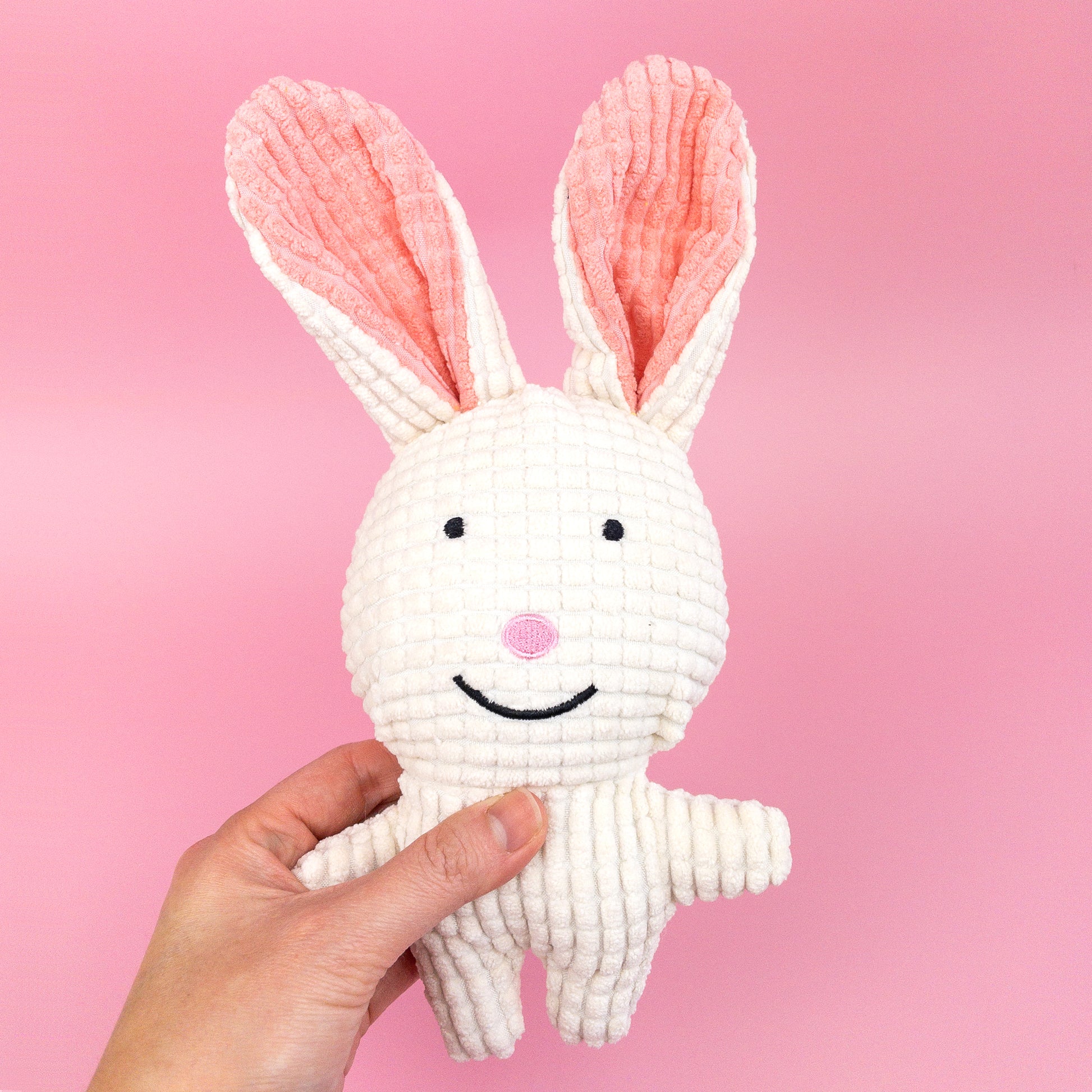 Hello! I crocheted pink bunny from plush yarn and blue bunny from cotton.  What bunny do you like more? 💖💙 : r/crochet